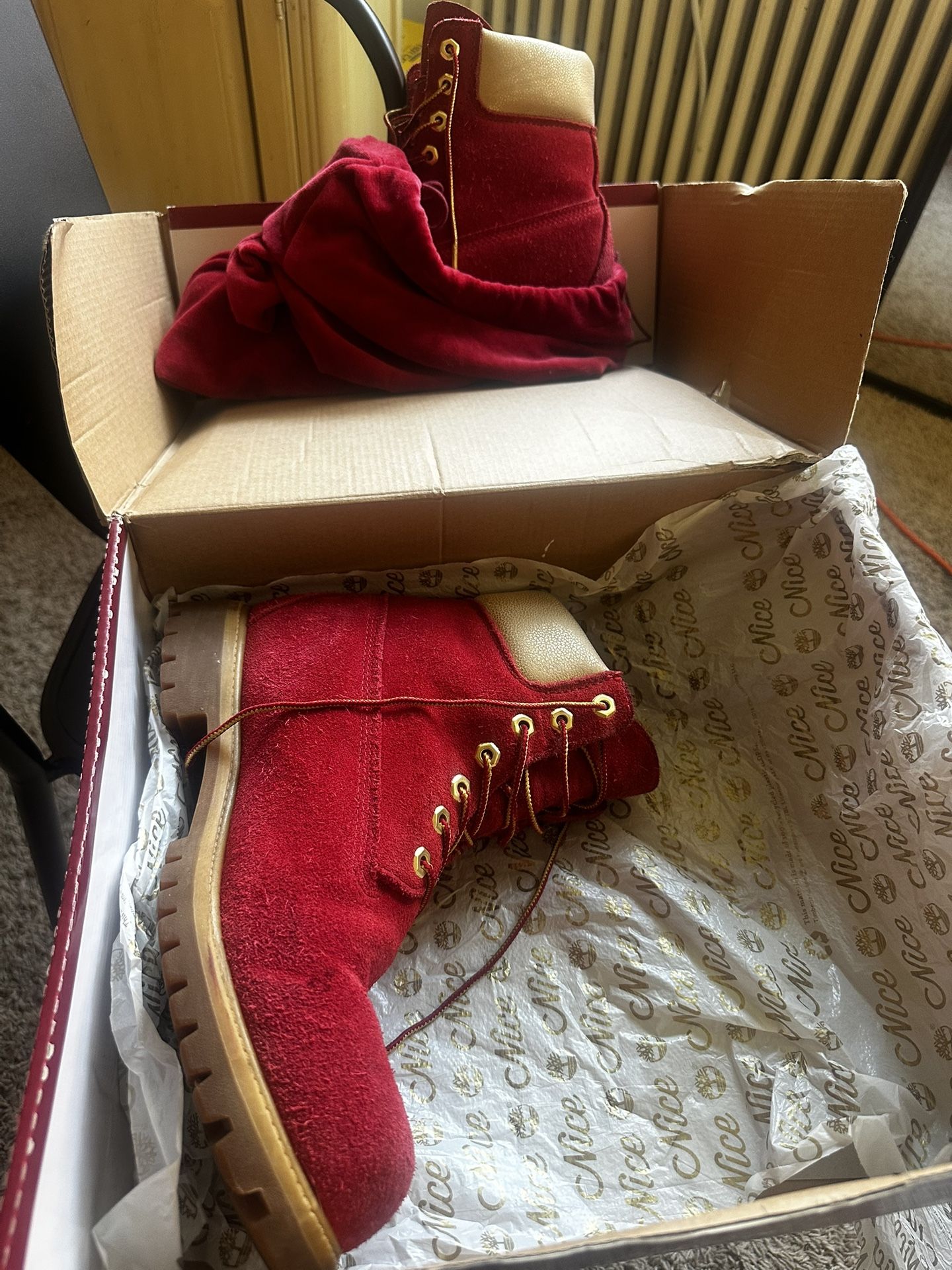2016 Christmas Edition Timberlands (Need some TLC, but still in great condition)