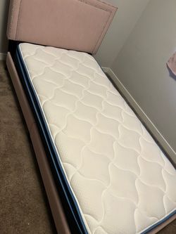 Twin Bed Frame with Mattress