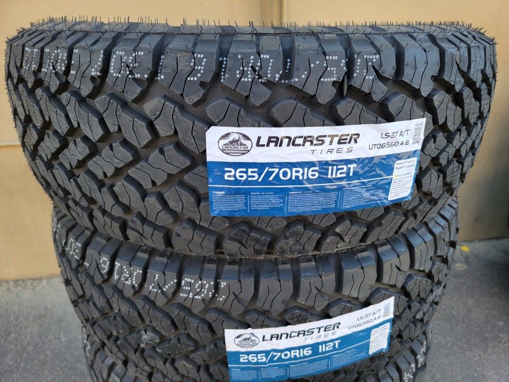 265 70 16 ALL TERRAIN TIRES 4RUNNER FRONTIER PATHFINDER XTERRA