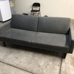 Gray Futon Couch (FREE DELIVERY) 
