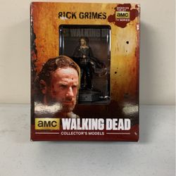 2015 amc The Walking Dead Eaglemoss Collectors 4 “ Models Rick Grimes Figure.