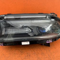 2015 - 2022 Dodge Charger Projector Headlight w/ LED DRL Halogen OEM 