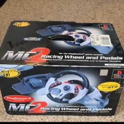 Madcatz Ps2 Racing Wheel And Pedals 