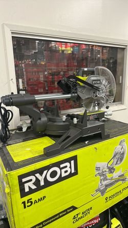 RYOBI 15 Amp 10 in. Corded Sliding Compound Miter Saw with LED Cutline Indicator