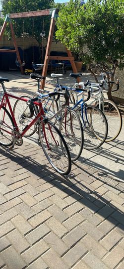 4 road bikes