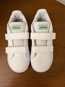 Adidas Advantage I - White/Green (Kids)