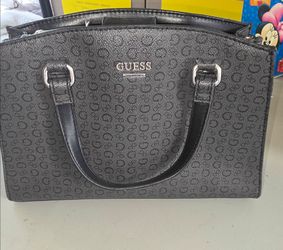 Guess Los Angeles Logo Print Satchel Handbag