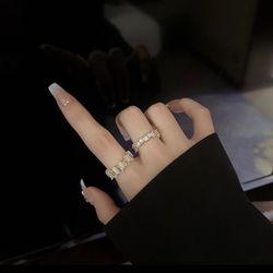 New Crystals Ring Set, Best Gift For Her, Birthday Gift