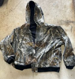 KIDS XL? Camo zip up hoodie hunting