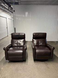 American Leather Eva Comfort Recliner and 360 Swivel Chairs - Delivery Available