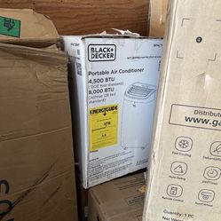 BLACK+DECKER 8,000 BTU Portable Air Conditioner for Rooms up to 350 Sq. with Remote Control, White