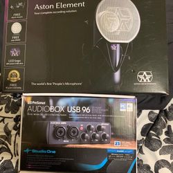Aston Element Microphone And PreSonus Interface 