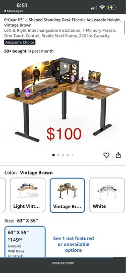 Vintage brown stand up desk