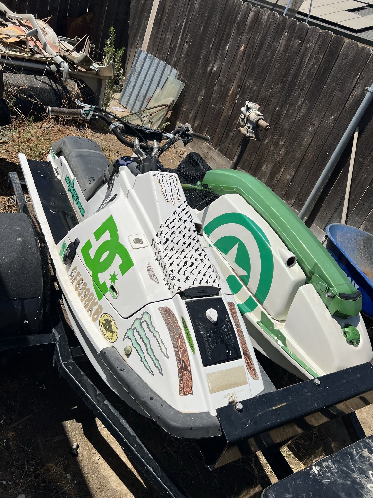 Kawasaki JS550 & X2 Stand Up Jet Ski w/trailer