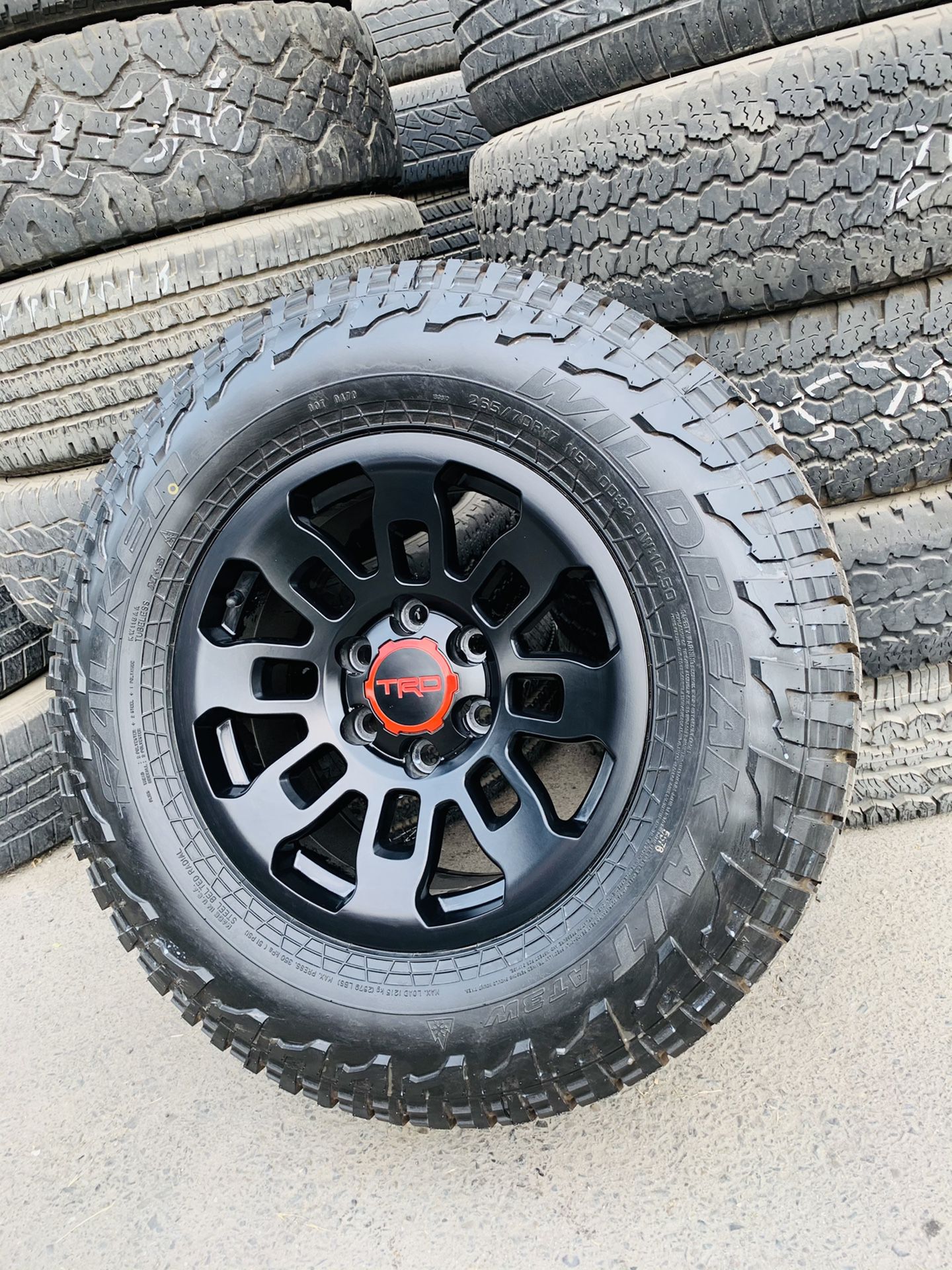17” new trd style Toyota off road rims and Falken tires 265-70-17