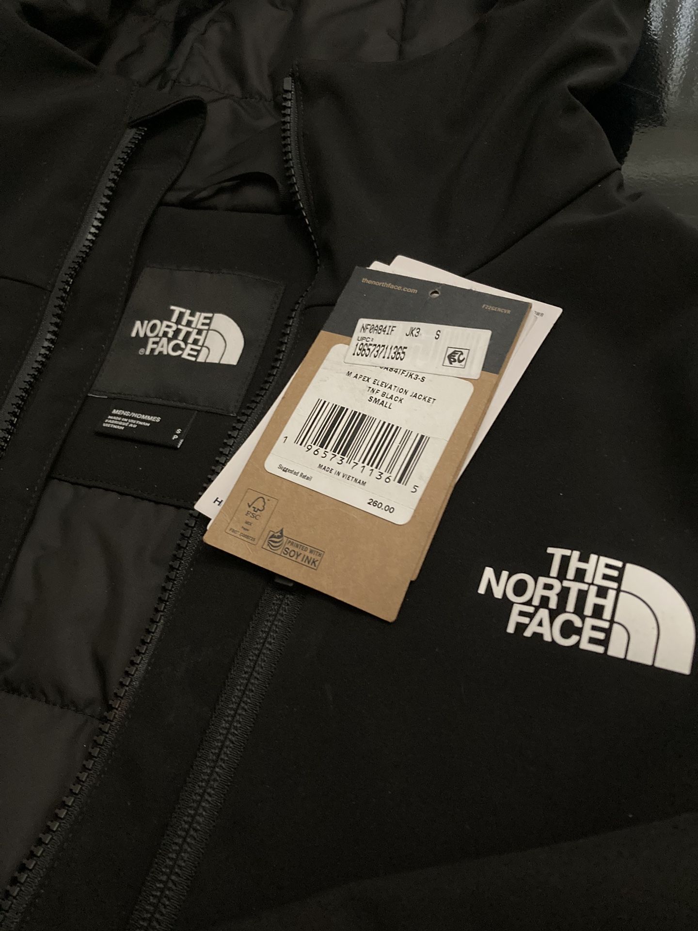 NorthFace M Apex Elevation Jacket TNF Black Small