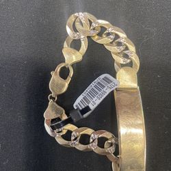 14k Gold ID Bracelet