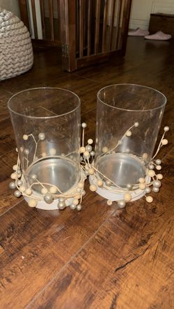 Decorative Vase/Votive - Set Of 2