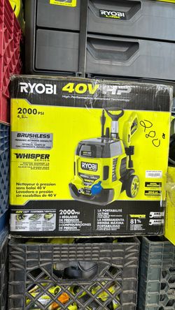Ryobi 40V HP 2000 PSI Brushless Pressure Washer