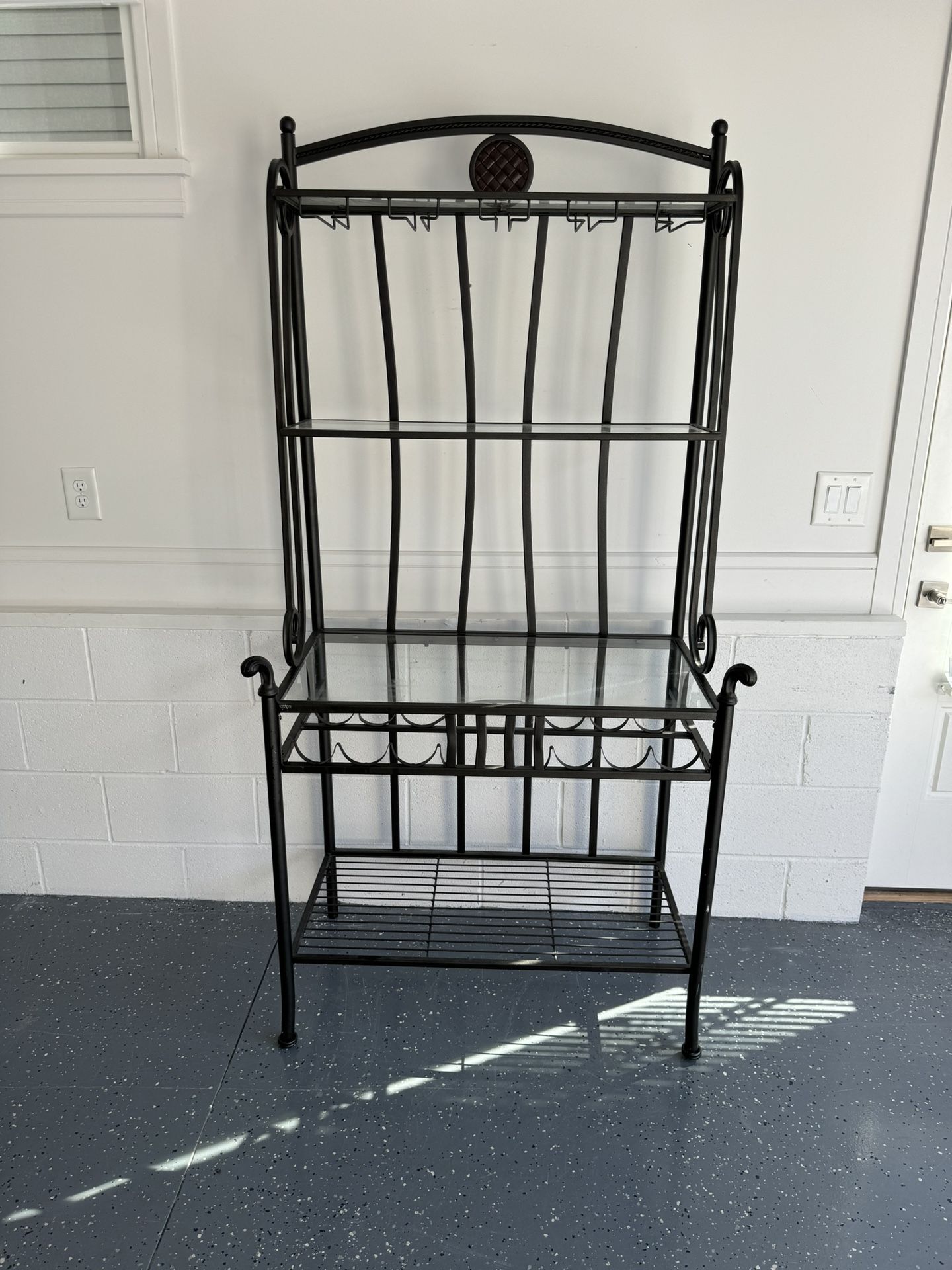 Wrought Iron Wine Rack