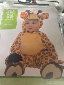 Junior Giraffe Infant Halloween Costume 6-12 Months
