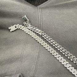 10k silver chain
