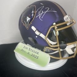 Ray Lewis Authentic Signed Helmet Baltimore Ravens 