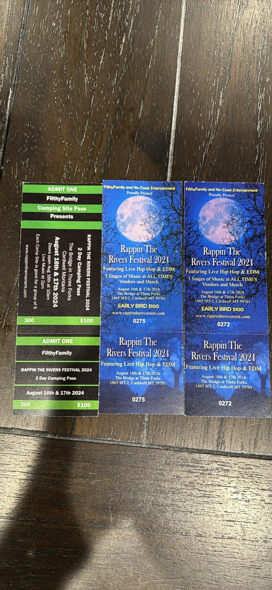 2 Tickets + Camping Pass 