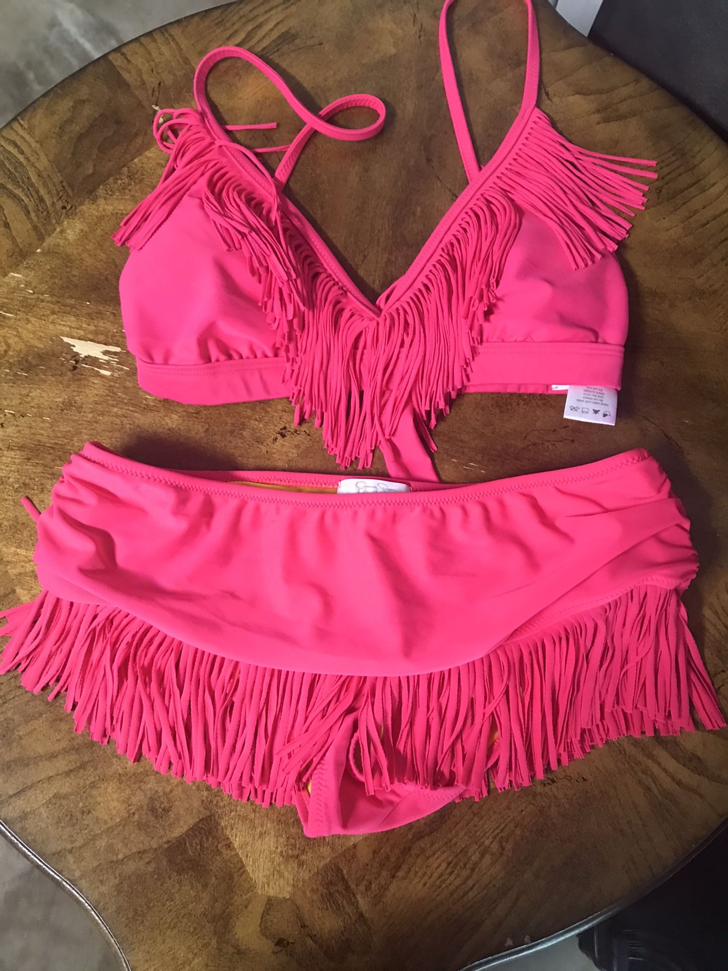 Hot pink bikini