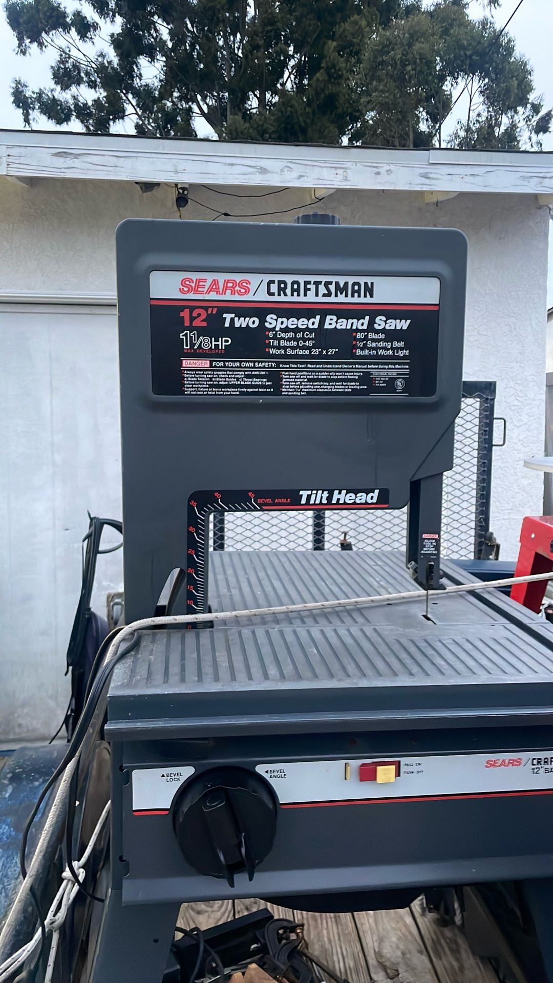 12inch Band Saw With Tilt Head