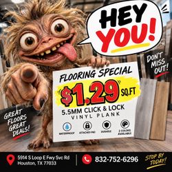 HEY YOU …….. look at this Vinyl plank special