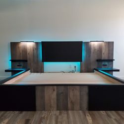PLATFORM BEDFRAME | custom built | IN HOME SETUP | reg king ready-made | ADD OPTIONS!