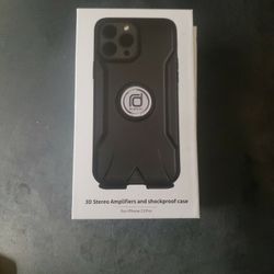 IPhone 13 Pro 3D Stereo Amplifier Shock Proof Case