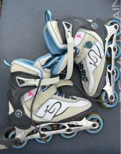 K2 Alexis 80 Pro Women' Inline Skates Roller Blades Size 9 Pink Ribbon