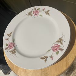 Vintage Floral China Dinner Plates & Bowls