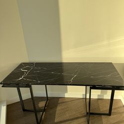 CB2 Real Black Marble Desk — $450 OBO