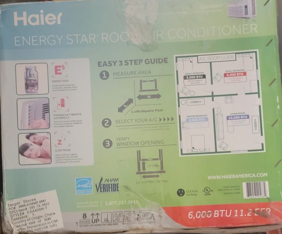 Haier Energy Star 6000 BTU Air Conditioner 