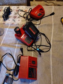 Milwaukee Battery Chargers Lot