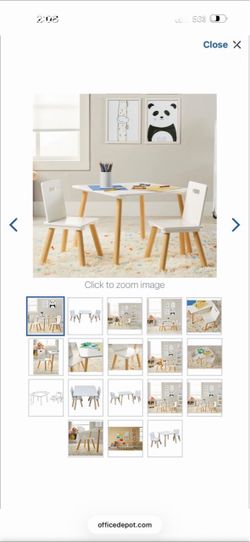 Table with chairs for kids