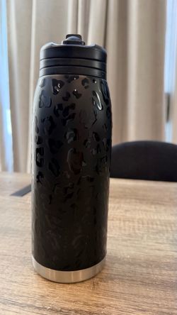 HydraPeak Flow 32 oz Stainless Steel Insulated Water Bottle – Black Leopard