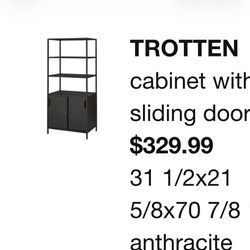 IKEA Cabinet With Sliding Door 