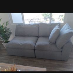 Comfortable Grey Sofa