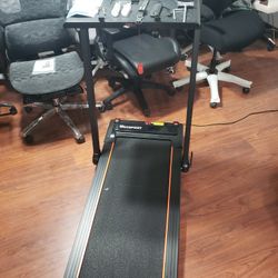 New Hccsport Treadmill W/ Incline, 3 in 1 Under Desk Treadmill Walking Pad W/ Removable Desk Workstation 3.5HP Foldable Compact Walking Treadmills for