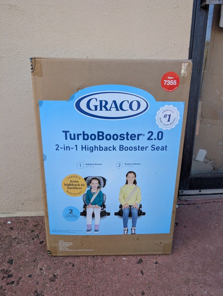 Graco Turbo Booster 2.0 2 In 1 High back Booster Seat