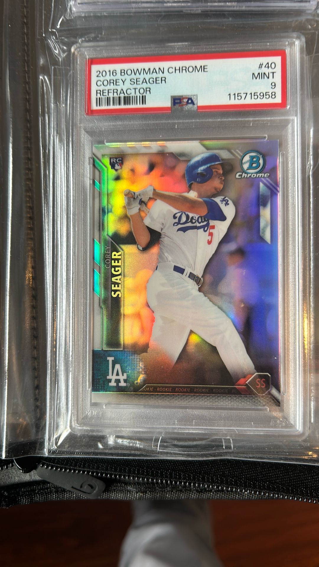 Corey Seager Bowman Chrome 373/499 PSA9