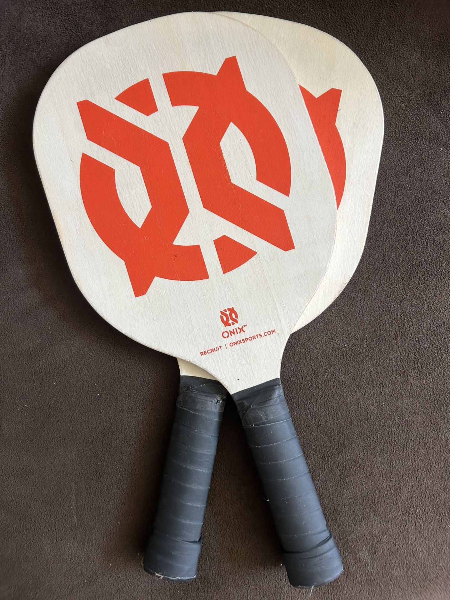 Wooden Pickleball Rackets (set of 2)
