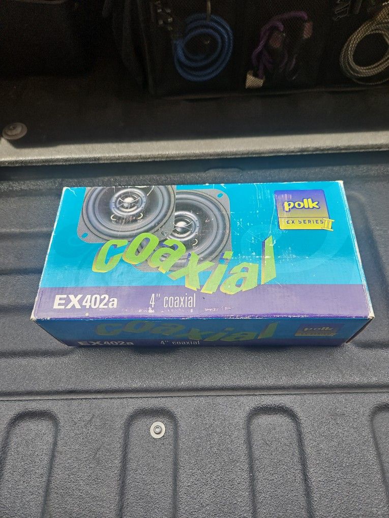Polk Coaxial EX 402a EX Series II 4” 4ohm automotive Stereo Speaker (Pair) - NEW