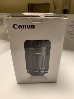 **BRAND NEW** Canon EF-S 55-250mm f/4-5.6 IS II telephoto zoom lens.  See description for specifications