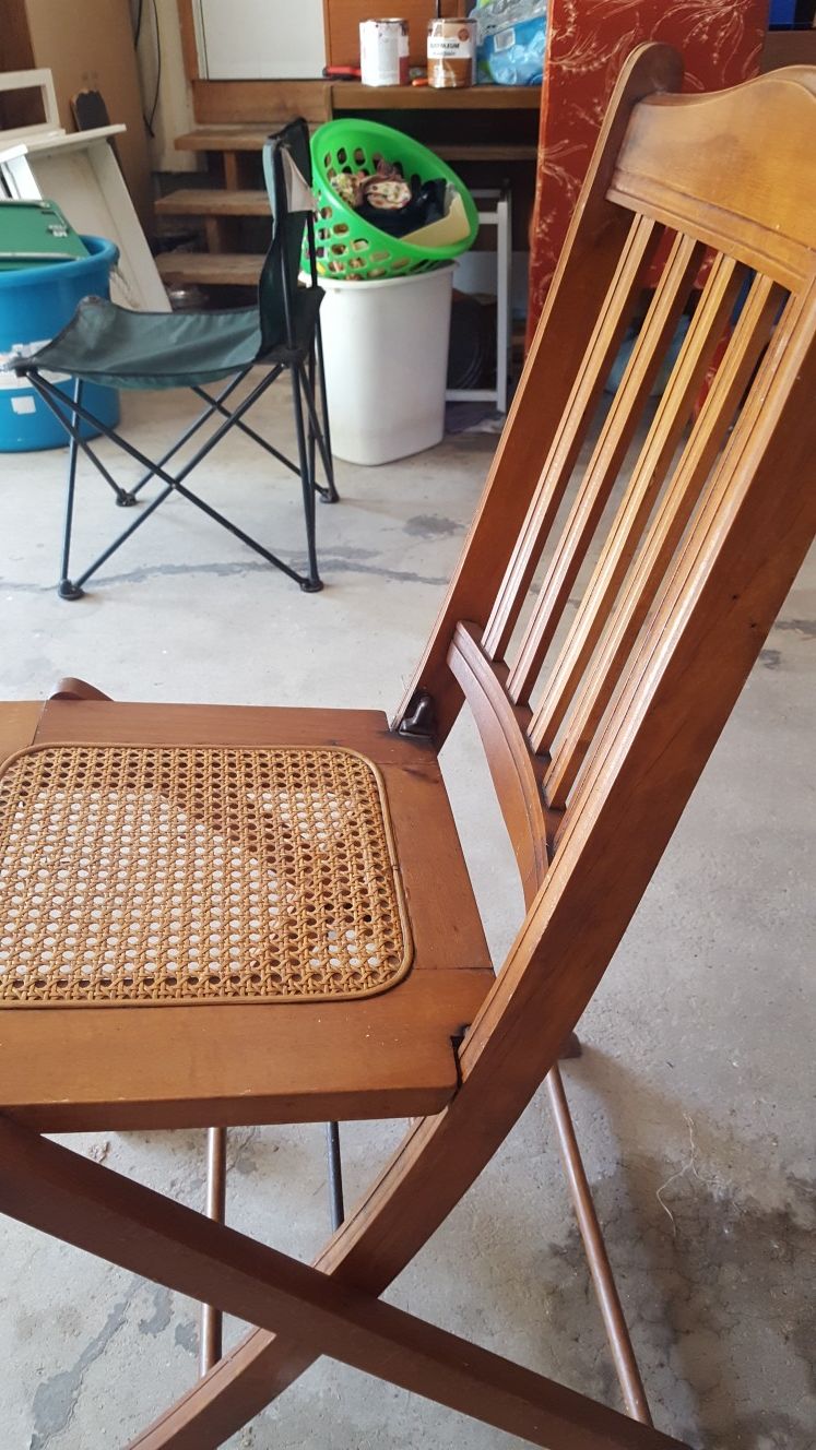 antique folding chairs