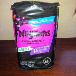 Ninjamas size S/M, 14 count- Ray/Higley 